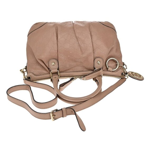 GUCCI Sukey Guccissima GG Pattern 2Way Shoulder Bag Leather Pink GHW - Picture 6 of 16